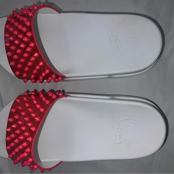 CHRISTIAN LOUBOUTIN Pool Fun Donna slides sandals size 40 - Picture 13 of 14